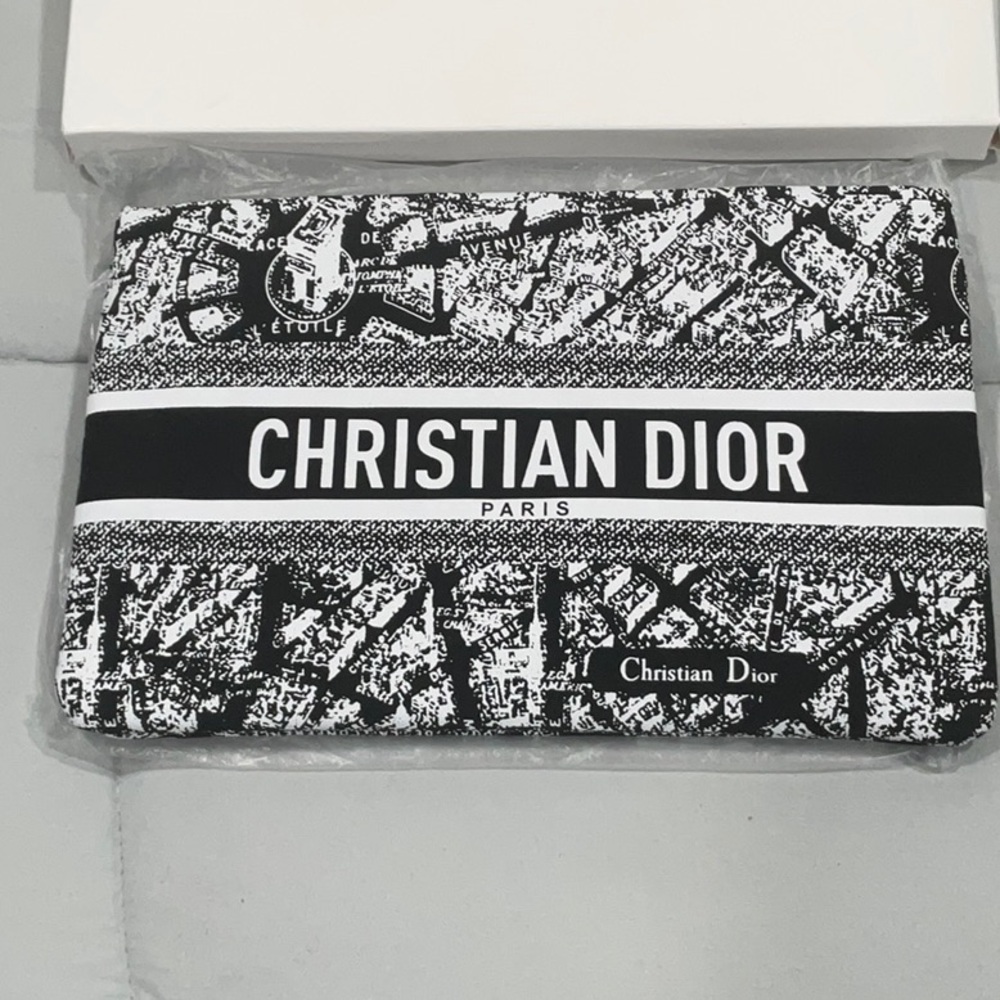 Dior Beauty Black and White Cosmetic Bag